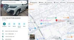 Visit Collins Motors at Western By-Pass Rd, Kumasi